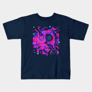 Cyberpunk Abstract D20 Dice Tabletop RPG Kids T-Shirt